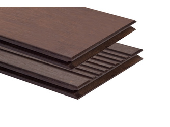 Terrassendiele Thermo-Bambus glatt/geriffelt, geölt, längsseitige Nut, stirnseitige Nut und Feder - 20 x 137 mm Terrassendiele Thermo-Bambus glatt/geriffelt, geölt, längsseitige Nut, stirnseitige Nut und Feder - 20 x 137 mm