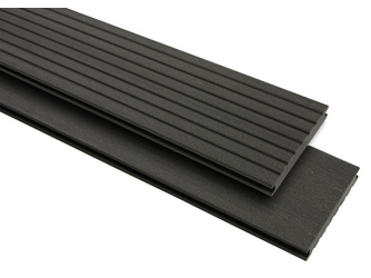 Terrassendiele BPC glatt/genutet massiv Anthrazit Vintage massiv - 20 x 145 mm Terrassendiele BPC glatt/genutet massiv Anthrazit Vintage massiv - 20 x 145 mm