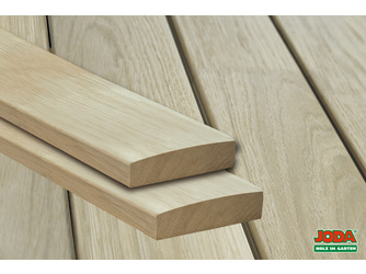 Terrassendiele Eiche bombiert - 23 x 110 mm Terrassendiele Eiche bombiert - 23 x 110 mm