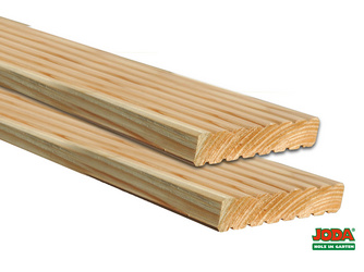 Terrassendiele Lärche grob / grob - 27 x 145 mm Terrassendiele Lärche grob / grob - 27 x 145 mm