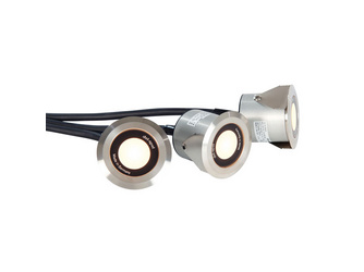 LED-Bodenstrahler 1 Watt Aluminium, Blendring V4A Edelstahl LED-Bodenstrahler 1 Watt Aluminium, Blendring V4A Edelstahl