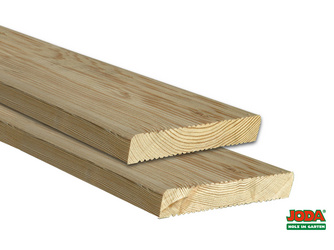 Terrassendiele Lärche fein / fein - 44 x 145 mm Terrassendiele Lärche fein / fein - 44 x 145 mm