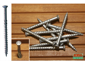 Edelstahl-Schraube V4A "Flex" zum Vorbohren 5,5 x 60 mm Edelstahl-Schraube V4A "Flex" zum Vorbohren 5,5 x 60 mm