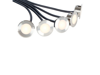 LED-Bodenstrahler mini 0,25 Watt, Blendring V4A Edelstahl LED-Bodenstrahler mini 0,25 Watt, Blendring V4A Edelstahl