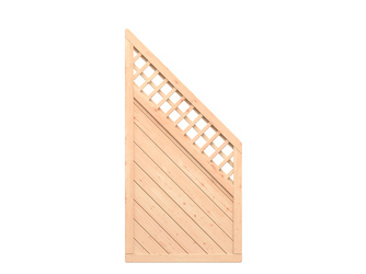 Sichtschutzzaun Lärche Holz gelb-braun "ALTAI MARO" Anschluss mit Gitter Sichtschutzzaun Lärche Holz gelb-braun "ALTAI MARO" Anschluss mit Gitter