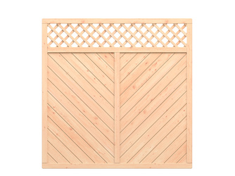 Sichtschutzzaun Lärche Holz gelb-braun "ALTAI MARO" gerade mit Gitter Sichtschutzzaun Lärche Holz gelb-braun "ALTAI MARO" gerade mit Gitter
