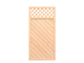 Sichtschutzzaun Lärche Holz gelb-braun "ALTAI MARO" gerade mit Gitter Sichtschutzzaun Lärche Holz gelb-braun "ALTAI MARO" gerade mit Gitter
