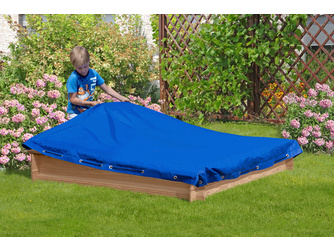 Abdeckplane für Sandkasten, blau Abdeckplane für Sandkasten, blau