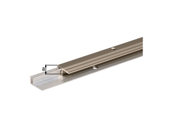 Abschlussprofil Pro Set fürBeläge7-15mm Alu blank+ Alu edelstahl eloxiert Abschlussprofil Pro Set fürBeläge7-15mm Alu blank+ Alu edelstahl eloxiert