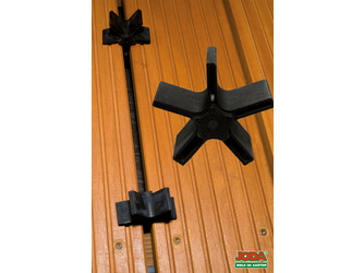 Abstandhalter mit 5 Fugenmaßen (4-8 mm) Zum einfachen Verlegen von Dielen, 4 St. Abstandhalter mit 5 Fugenmaßen (4-8 mm) Zum einfachen Verlegen von Dielen, 4 St.