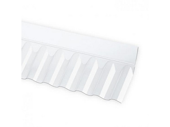 Acryl Wandanschluss Sinus 1045 x 150 x 50 mm 76/19 Acryl Wandanschluss Sinus 1045 x 150 x 50 mm 76/19