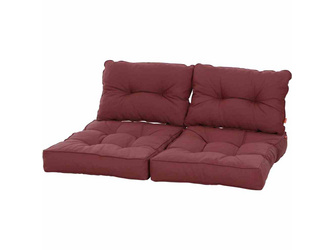 Almaaz Palettenkissen-Set, altrosa, 2x Sitz- und 2x Rückenkissen Bez. 100% Polypropylen, Dessin 205, Farbe altrosa Almaaz Palettenkissen-Set, altrosa, 2x Sitz- und 2x Rückenkissen Bez. 100% Polypropylen, Dessin 205, Farbe altrosa