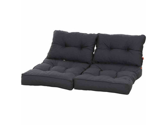 Almaaz Palettenkissen-Set, grau, 2x Sitz- und 2x Rückenkissen Bez. 100% Polypropylen, Dessin 204, Farbe grau Almaaz Palettenkissen-Set, grau, 2x Sitz- und 2x Rückenkissen Bez. 100% Polypropylen, Dessin 204, Farbe grau