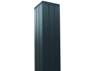 Aluminium TOR-Pfosten f. Steckzaunserien ANTHRAZIT 68x68x2700mm verstärkt Aluminium TOR-Pfosten f. Steckzaunserien ANTHRAZIT 68x68x2700mm verstärkt