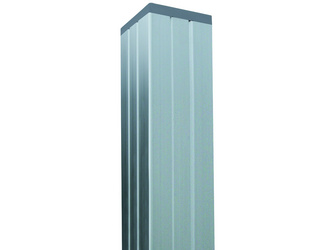 Aluminium TOR-Pfosten f. Steckzaunserien SILBER 68x68x2700mm verstärkt Aluminium TOR-Pfosten f. Steckzaunserien SILBER 68x68x2700mm verstärkt