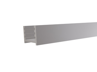 Aluminium-Wandprofil f. Steckzaunserien SILBER 20x20x2000mm inkl. Abstandhalter Aluminium-Wandprofil f. Steckzaunserien SILBER 20x20x2000mm inkl. Abstandhalter