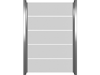 Sichtschutzzaun Glas "Ambiente Blockstreifen" Hochkant Sichtschutzzaun Glas "Ambiente Blockstreifen" Hochkant