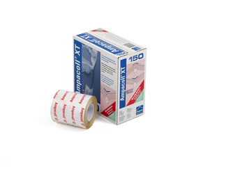 Systemklebeband Ampacoll XT 150 einfach geschlitzt 75/75 mm Systemklebeband Ampacoll XT 150 einfach geschlitzt 75/75 mm