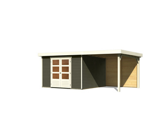 Gartenhaus Askola 6 im Set mit Anbaudach 2,40 m Breite und 19 mm Rückwand Gartenhaus Askola 6 im Set mit Anbaudach 2,40 m Breite und 19 mm Rückwand