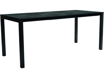 Ausziehtisch Aluminium schwarz matt mit Tischplatte Silverstar Slate Ausziehtisch Aluminium schwarz matt mit Tischplatte Silverstar Slate