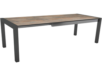 Ausziehtisch Aluminium anthrazit mit Tischplatte Silverstar Ferro Ausziehtisch Aluminium anthrazit mit Tischplatte Silverstar Ferro