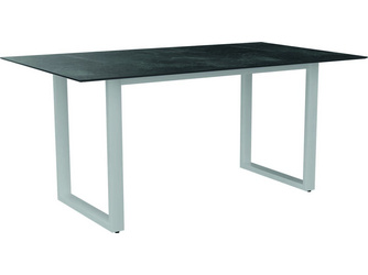 Ausziehtisch Aluminium anthrazit mit Tischplatte Silverstar Smoky Ausziehtisch Aluminium anthrazit mit Tischplatte Silverstar Smoky