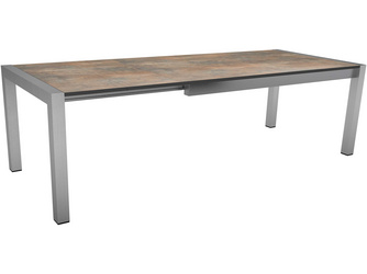 Ausziehtisch Edelstahl mit Tischplatte Silverstar Ferro Ausziehtisch Edelstahl mit Tischplatte Silverstar Ferro