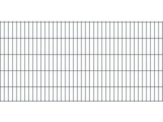 Vorgartenzaun Metall pulverbeschichtet anthrazit "BASIC Doppelstabmatte" Vorgartenzaun Metall pulverbeschichtet anthrazit "BASIC Doppelstabmatte"
