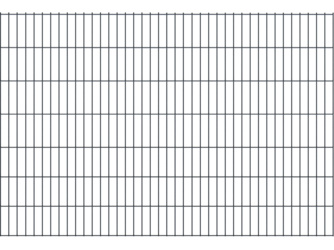 Sichtschutzzaun Metall pulverbeschichtet anthrazit "BASIC Doppelstabmatte" Sichtschutzzaun Metall pulverbeschichtet anthrazit "BASIC Doppelstabmatte"