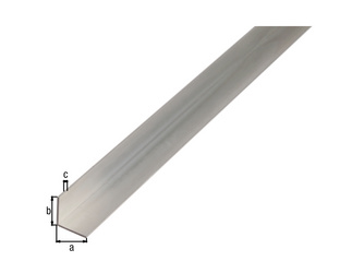 BA-Profil, Winkel, gleichsch., Alu natur, LxBxHxS 2600 x 10 x 10 x 1mm BA-Profil, Winkel, gleichsch., Alu natur, LxBxHxS 2600 x 10 x 10 x 1mm