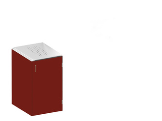 BINTO HPL rot Variante/Set 1er-Box, Edelstahl-Deckel BINTO HPL rot Variante/Set 1er-Box, Edelstahl-Deckel