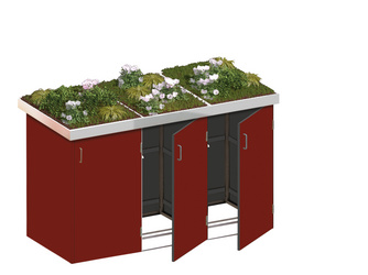 BINTO HPL rot Variante/Set 3er-Box, Pflanzschale BINTO HPL rot Variante/Set 3er-Box, Pflanzschale