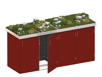 BINTO HPL rot Variante/Set 4er-Box, Pflanzschale BINTO HPL rot Variante/Set 4er-Box, Pflanzschale