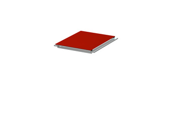 BINTO Klappdeckel HPL rot BINTO Klappdeckel HPL rot
