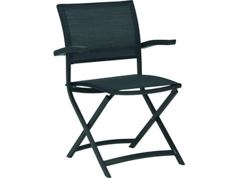 Balkonklappsessel Camillo Aluminium anthrazit mit Bezug Textilen karbon Balkonklappsessel Camillo Aluminium anthrazit mit Bezug Textilen karbon