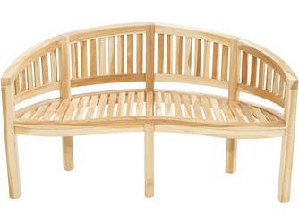 Bananenbank SAN FRANCISCO ECO Eco-Teak natur 1500x620x860mm Bananenbank SAN FRANCISCO ECO Eco-Teak natur 1500x620x860mm