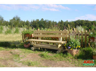 Bank mit Lehne -Robusta- 180 x 38 x 86 cm Bank mit Lehne -Robusta- 180 x 38 x 86 cm
