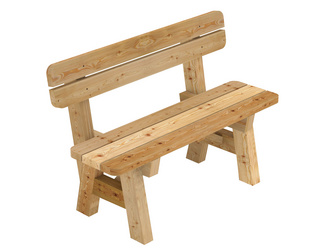 Bank mit Lehne Sirmione Hochgebirgslärche 54 x 44/82 cm gebürstet Bank mit Lehne Sirmione Hochgebirgslärche 54 x 44/82 cm gebürstet