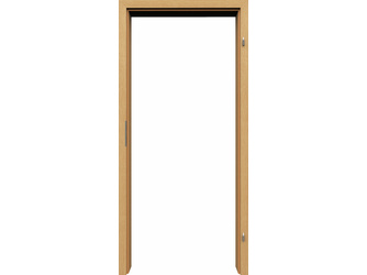 Wohnungseingangszarge Furnier Eiche naturmatt WE-Standard-Schließblech "N" neusilber Standard-Dichtung beige Wohnungseingangszarge Furnier Eiche naturmatt WE-Standard-Schließblech "N" neusilber Standard-Dichtung beige