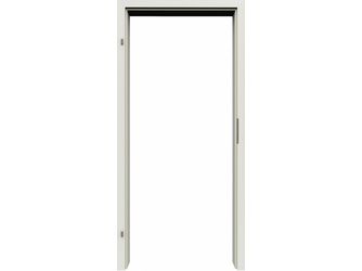 Wohnungseingangszarge Furnier Esche "deckende Lackierung" reinweiß RAL 9010 WE-Standard-Schließblech "N" neusilber Standard-Dichtung weiß Wohnungseingangszarge Furnier Esche "deckende Lackierung" reinweiß RAL 9010 WE-Standard-Schließblech "N" neusilber Standard-Dichtung weiß