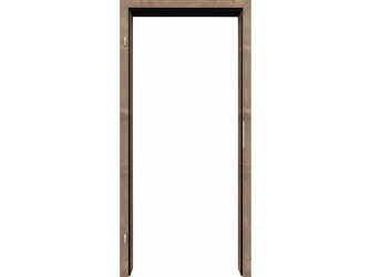 Wohnungseingangszarge Furnier Fachwerk "Titan" naturmatt WE-Standard-Schließblech "N" neusilber Standard-Dichtung schwarz Wohnungseingangszarge Furnier Fachwerk "Titan" naturmatt WE-Standard-Schließblech "N" neusilber Standard-Dichtung schwarz