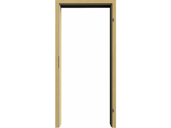 Zarge Furnier Limba lackiert Standard-Schließblech "N" neusilber Standard-Dichtung beige Zarge Furnier Limba lackiert Standard-Schließblech "N" neusilber Standard-Dichtung beige