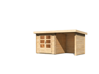 Bastrup 2 im Set mit Anbaudach 2 m breit, 28 mm Seiten - und Rückwand naturbelassen 2370x4200x2200mm Bastrup 2 im Set mit Anbaudach 2 m breit, 28 mm Seiten - und Rückwand naturbelassen 2370x4200x2200mm