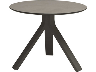 Beistelltisch Freddie Ø 55 cm Aluminium anthrazit mit Tischplatte Silverstar 2.0 Dekor uni grau Beistelltisch Freddie Ø 55 cm Aluminium anthrazit mit Tischplatte Silverstar 2.0 Dekor uni grau