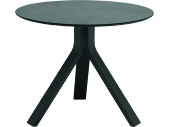 Beistelltisch Freddie Ø 60 cm Aluminium anthrazit mit Tischplatte Silverstar 2.0 Dekor Smoky Beistelltisch Freddie Ø 60 cm Aluminium anthrazit mit Tischplatte Silverstar 2.0 Dekor Smoky