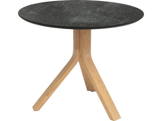 Beistelltisch Freddie Ø 60 cm Teak mit Tischplatte Silverstar 2.0 Slate Beistelltisch Freddie Ø 60 cm Teak mit Tischplatte Silverstar 2.0 Slate