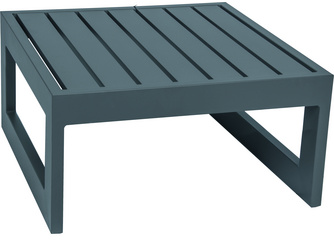 Beistelltisch/Hocker Holly 72x72x38 cm Aluminium graphit mit Aluminiumleisten Beistelltisch/Hocker Holly 72x72x38 cm Aluminium graphit mit Aluminiumleisten