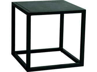 Beistelltisch John 45x45x45 cm Alum. schwarz matt Tischplatte Dekton Lava anthrazit Beistelltisch John 45x45x45 cm Alum. schwarz matt Tischplatte Dekton Lava anthrazit