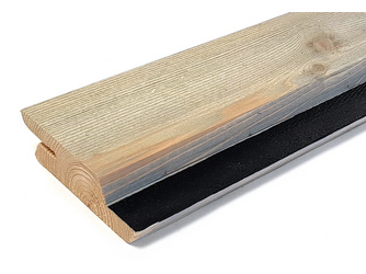 Blackline Fassadenprofil sib. Lärche, angeraute Oberfläche mit Vergrauungslasur Koralan® Basalt behandelt, schwarze Feder - 26 x 96 mm Blackline Fassadenprofil sib. Lärche, angeraute Oberfläche mit Vergrauungslasur Koralan® Basalt behandelt, schwarze Feder - 26 x 96 mm