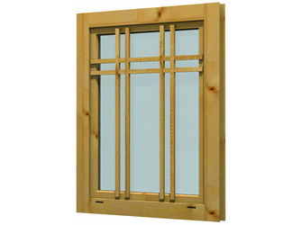 Blockhausfenster F 71 ISO 80 x 99 cm feststehend Blockhausfenster F 71 ISO 80 x 99 cm feststehend